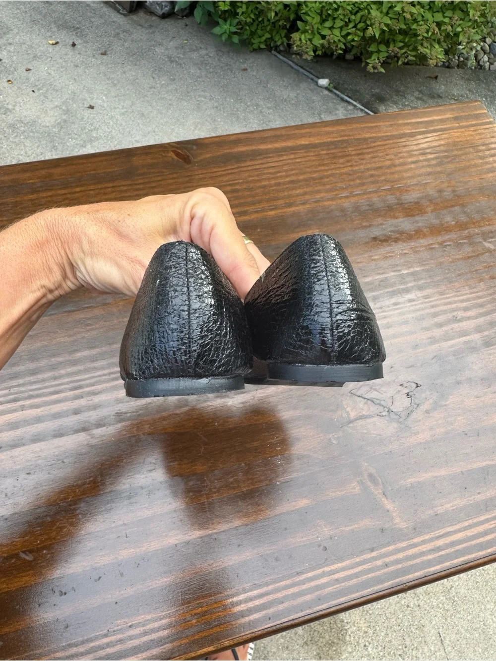 Kensie Girls Black Studded Slip-On Flats